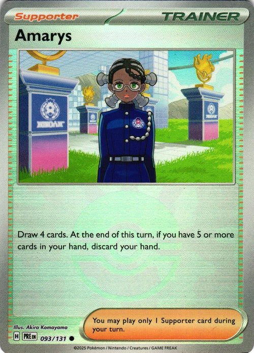 Amarys (Poke Ball Pattern) 093/131 Common PRE: Prismatic Evolutions - Pokemon