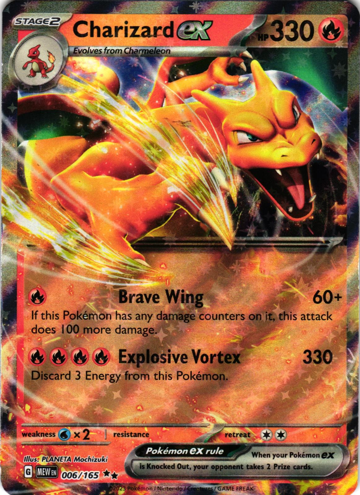 Charizard ex 006/165 Double Rare MEW: 151 - Pokemon