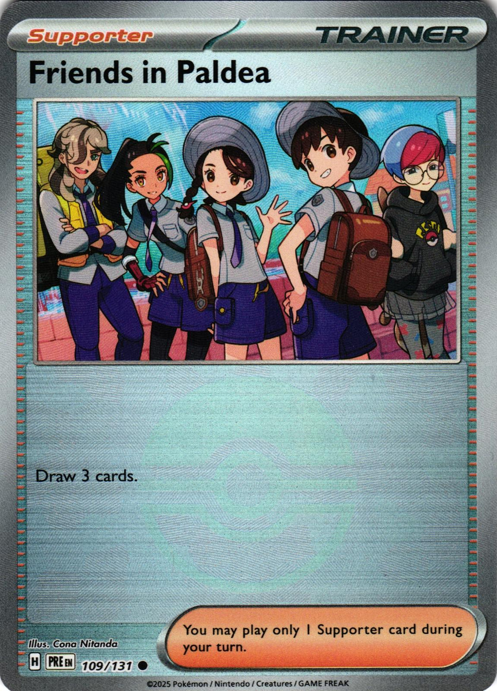 Friends in Paldea (Poke Ball Pattern) 109/131 Prismatic Evolutions - Pokemon