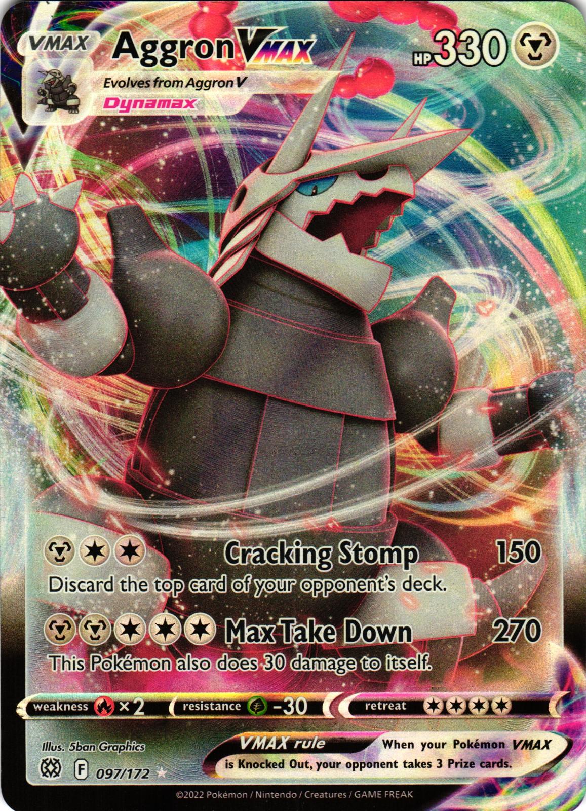 Aggron VMAX 097/172 Ultra Rare BRS: Brilliant Stars - Pokemon