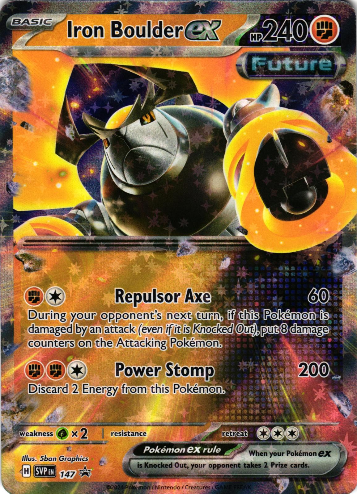 Iron Boulder ex 147 Promo SVP: Scarlet & Violet Promo - Pokemon