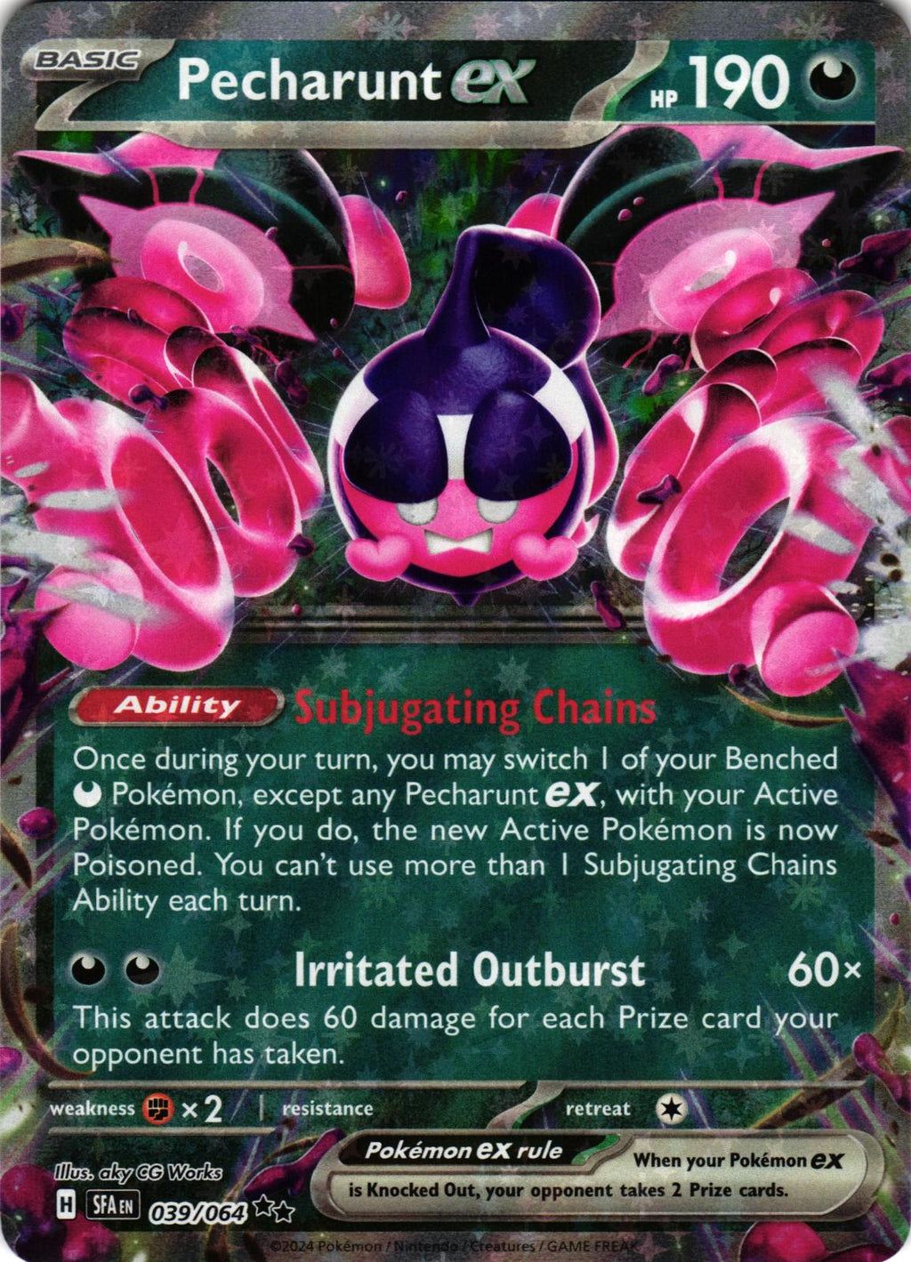 Pecharunt ex 039/064 Double Rare SFA: Shrouded Fable - Pokemon