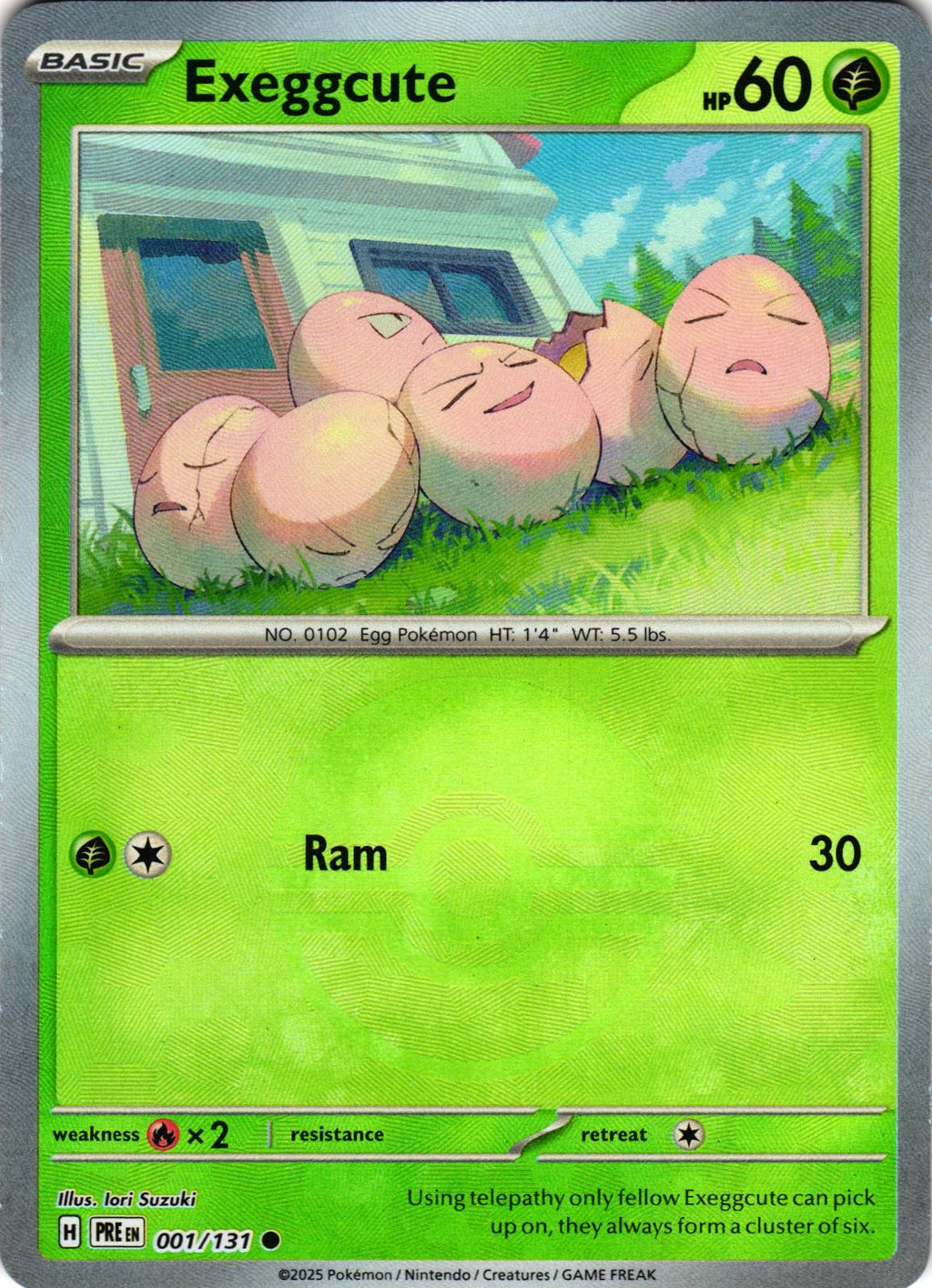 Exeggcute (Poke Ball Pattern) 001/131 Common PRE: Prismatic Evolutions - Pokemon