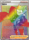 Lance 206/195 Rainbow Rare SIT: Silver Tempest - Pokemon