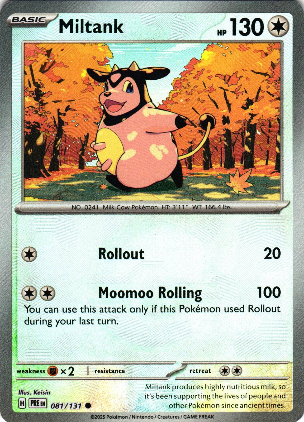 Miltank (Poke Ball Pattern) 081/131 Common PRE: Prismatic Evolutions - Pokemon