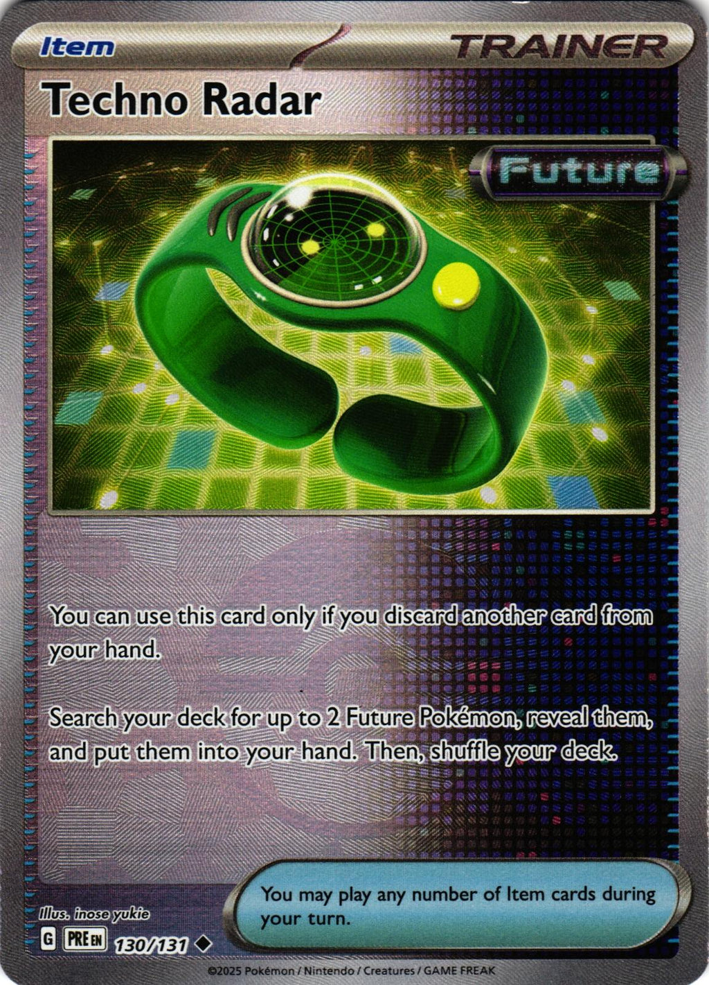 Techno Radar (Poke Ball Pattern) 130/131 Uncommon Prismatic Evolutions - Pokemon