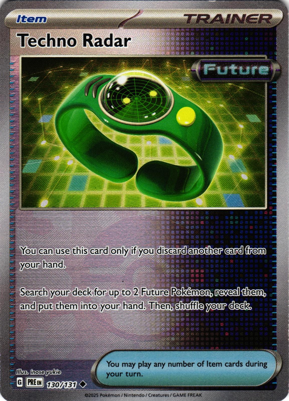 Techno Radar (Poke Ball Pattern) 130/131 Uncommon Prismatic Evolutions - Pokemon
