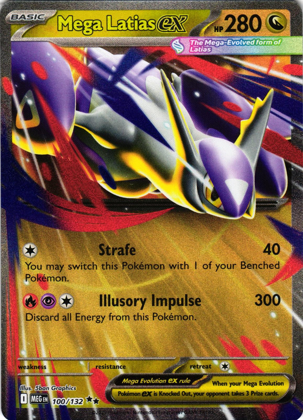 Mega Latias ex 100/132 Double Rare MEG: Mega Evolution - Pokemon