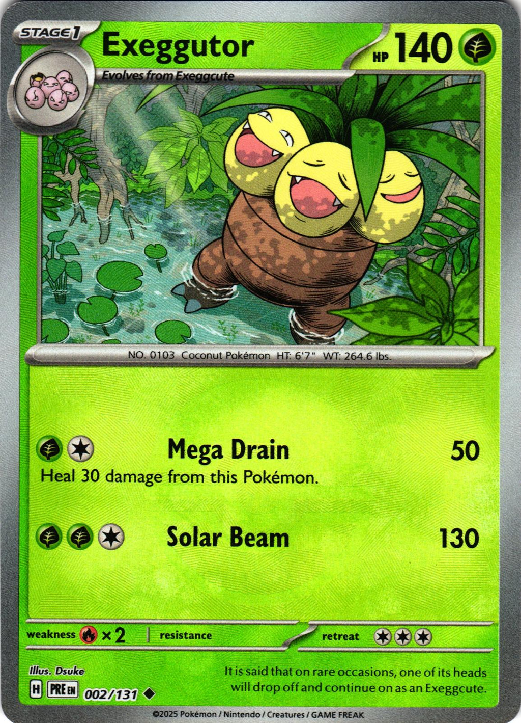 Exeggutor (Poke Ball Pattern) 002/131 Prismatic Evolutions - Pokemon