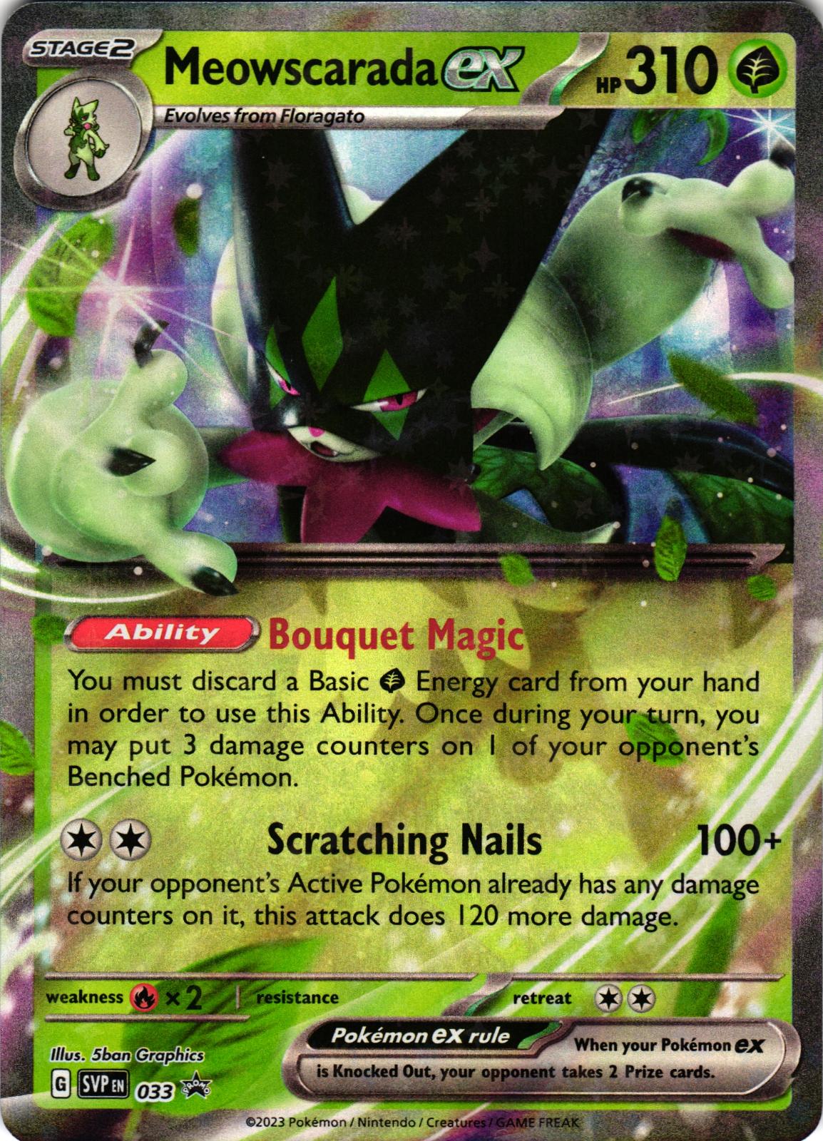 Meowscarada ex 033 Promo SVP: Scarlet & Violet Promo - Pokemon