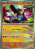 Great Tusk (Poke Ball Pattern) 055/131 Prismatic Evolutions - Pokemon