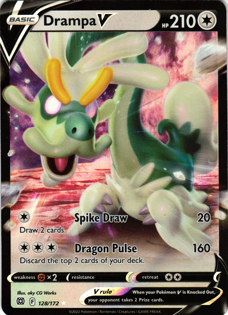 Drampa V 128/172 V Rare Brilliant Stars Pokemon