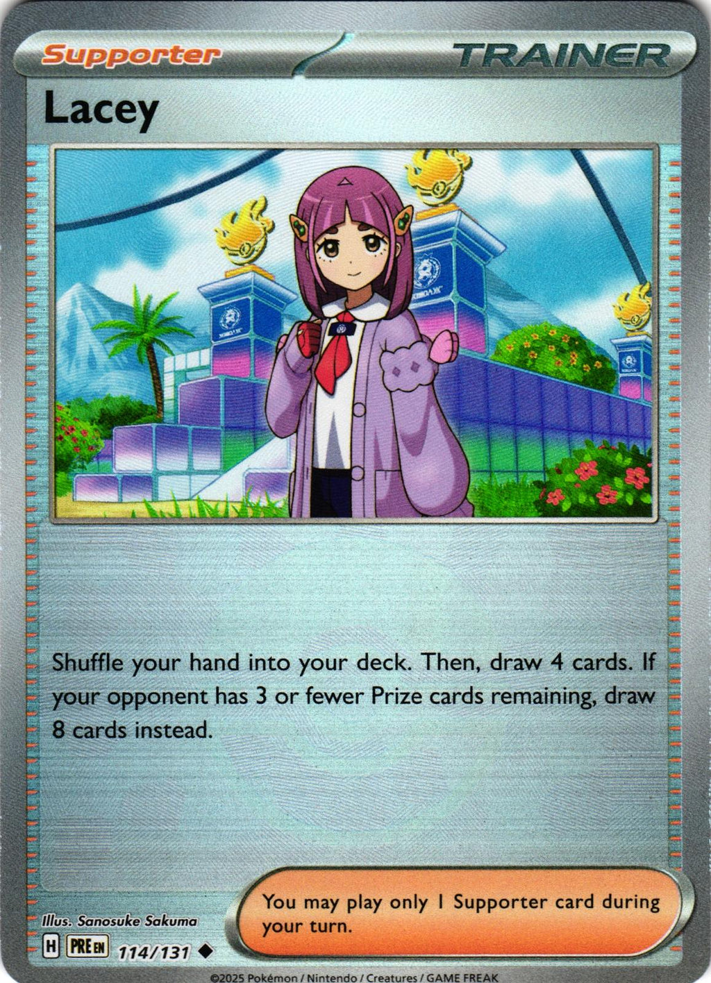 Lacey (Poke Ball Pattern) 114/131 Uncommon PRE: Prismatic Evolutions - Pokemon