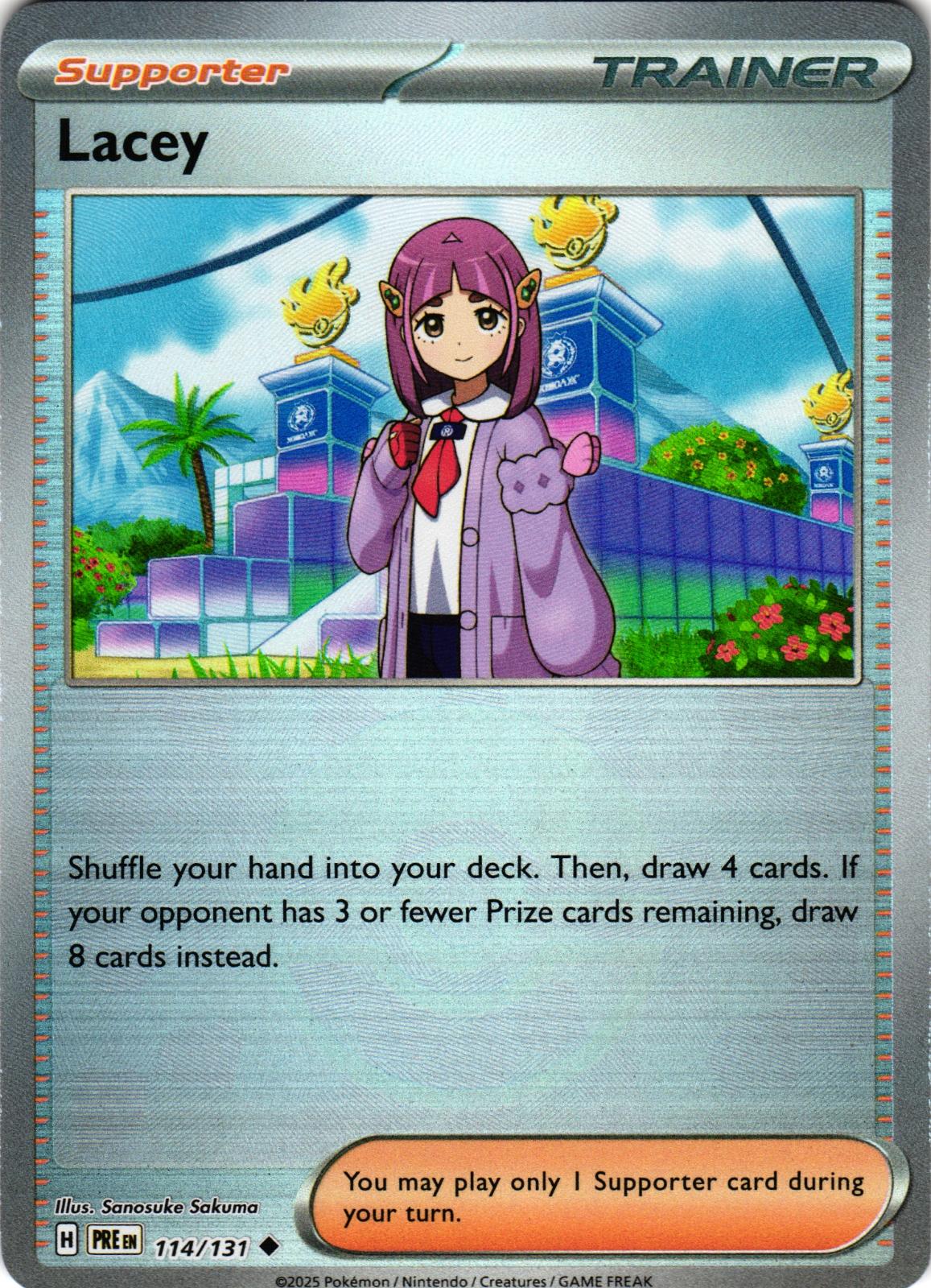 Lacey (Poke Ball Pattern) 114/131 Uncommon PRE: Prismatic Evolutions - Pokemon