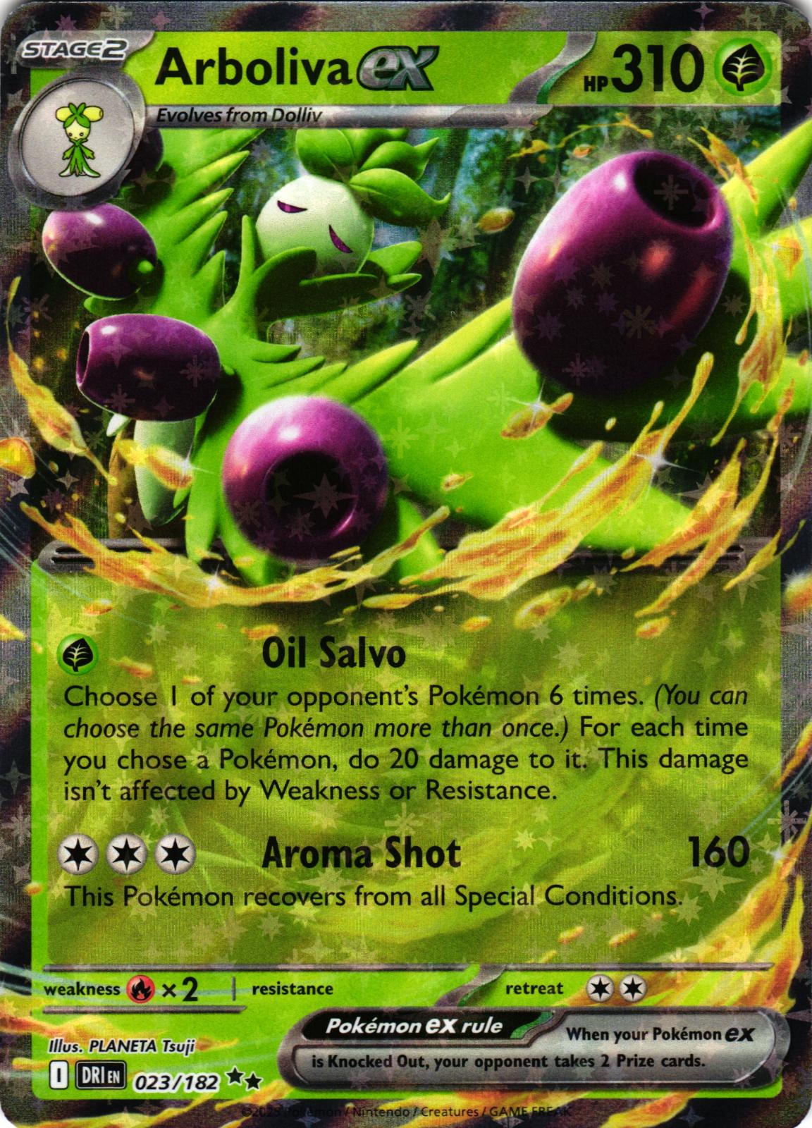 Arboliva ex 023/182 Double Rare DRI: Destined Rivals - Pokemon