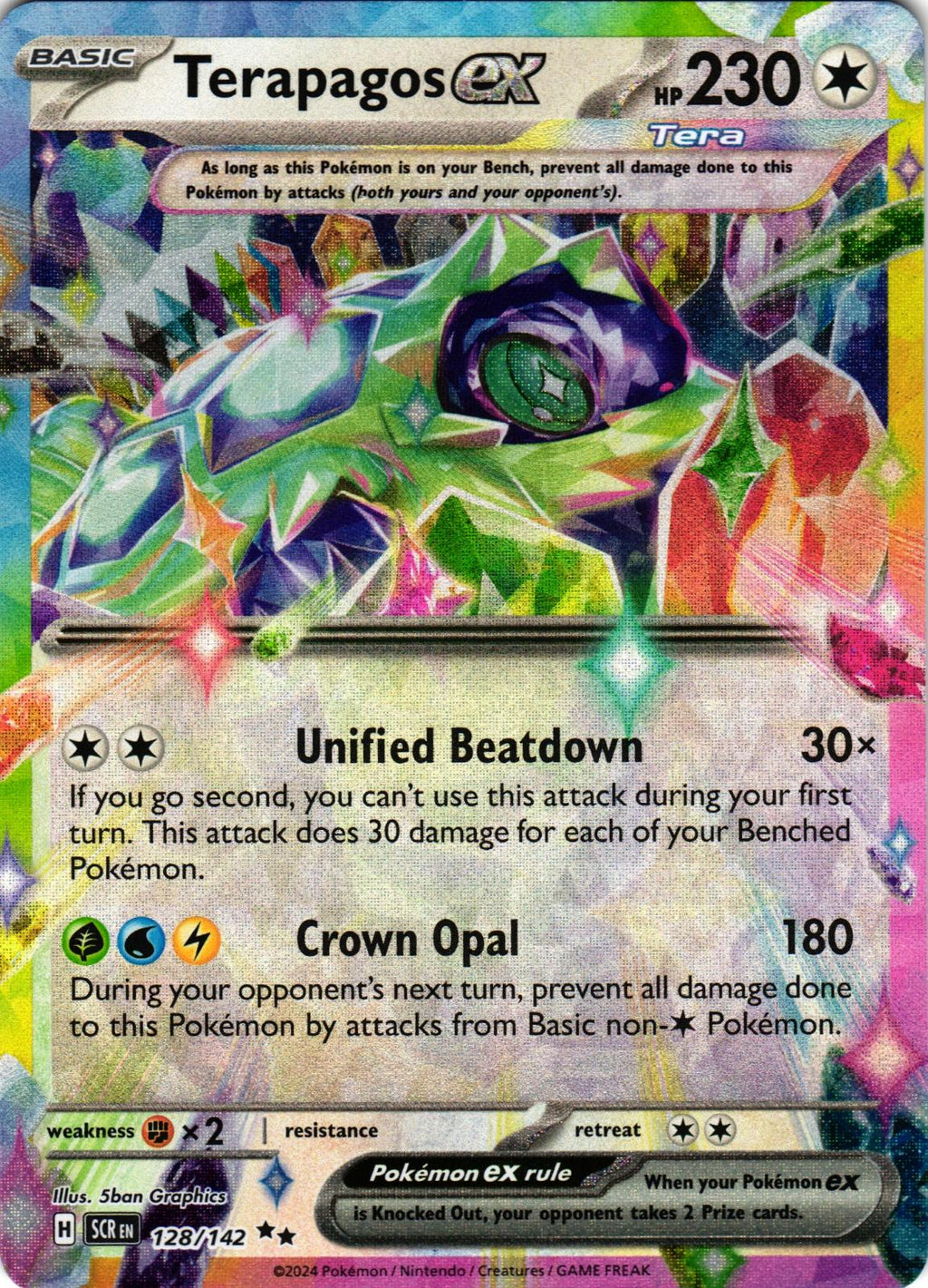 Terapagos ex 128/142 Double Rare SCR: Stellar Crown - Pokemon