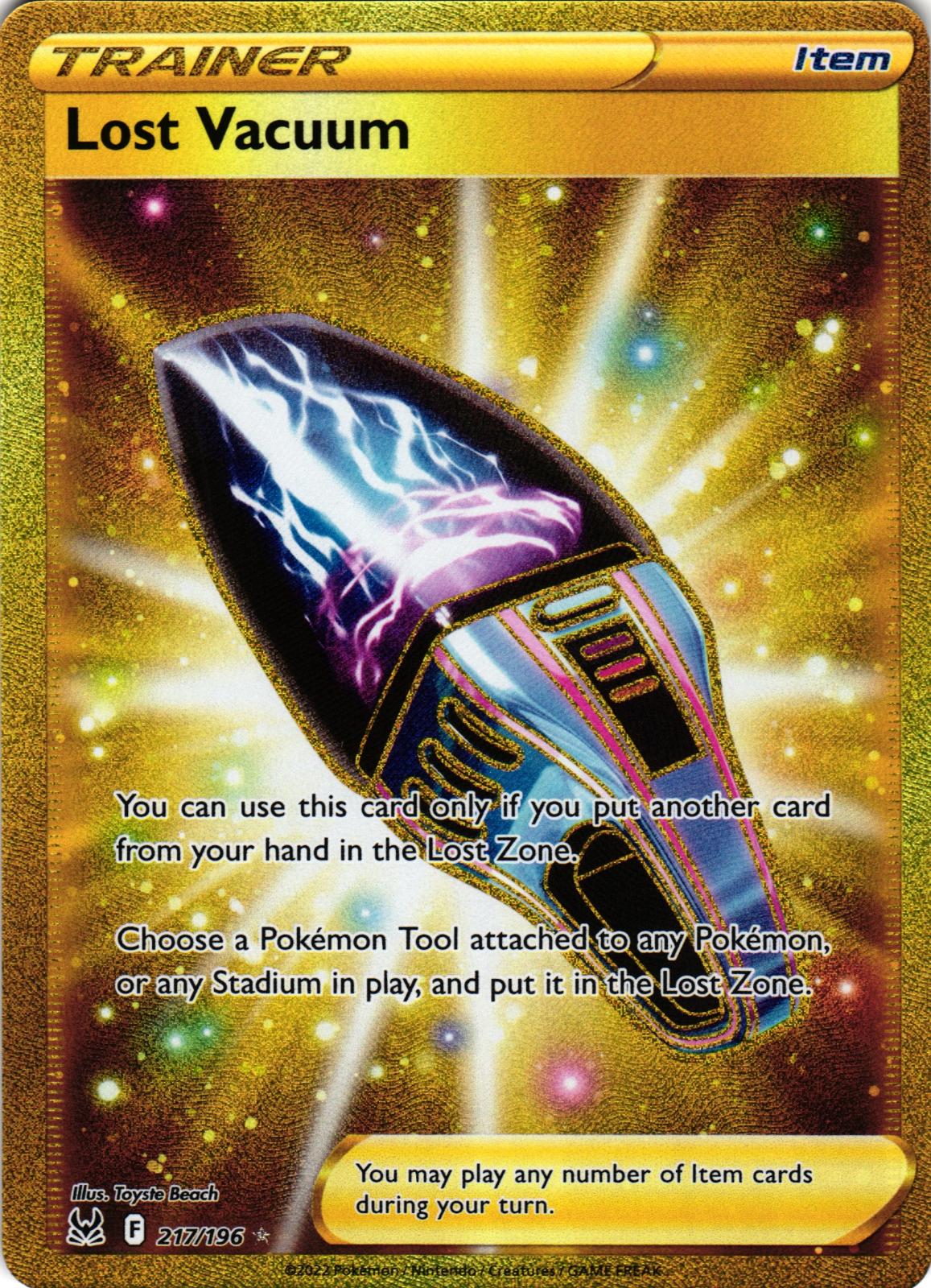 Lost Vacuum 217/196 Secret Rare LOR: Lost Origin - Pokemon