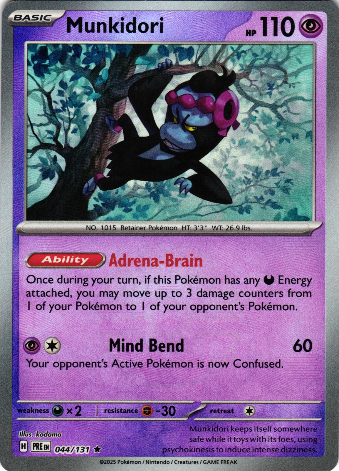 Munkidori (Poke Ball Pattern) 044/131 Rare PRE: Prismatic Evolutions - Pokemon