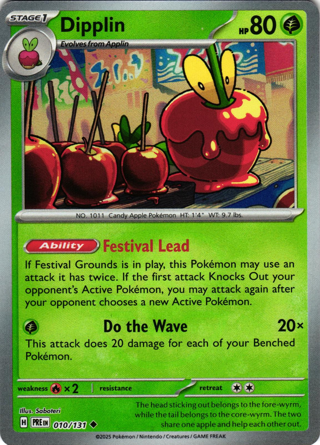 Dipplin (Poke Ball Pattern) 010/131 Uncommon PRE: Prismatic Evolutions - Pokemon