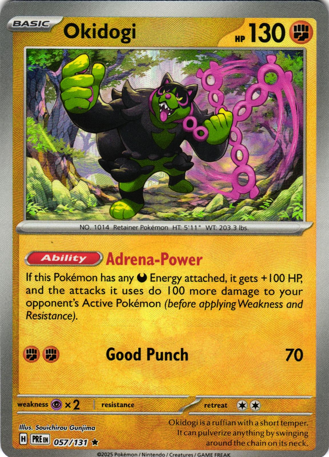 Okidogi (Poke Ball Pattern) 057/131 Rare Prismatic Evolutions Pokemon