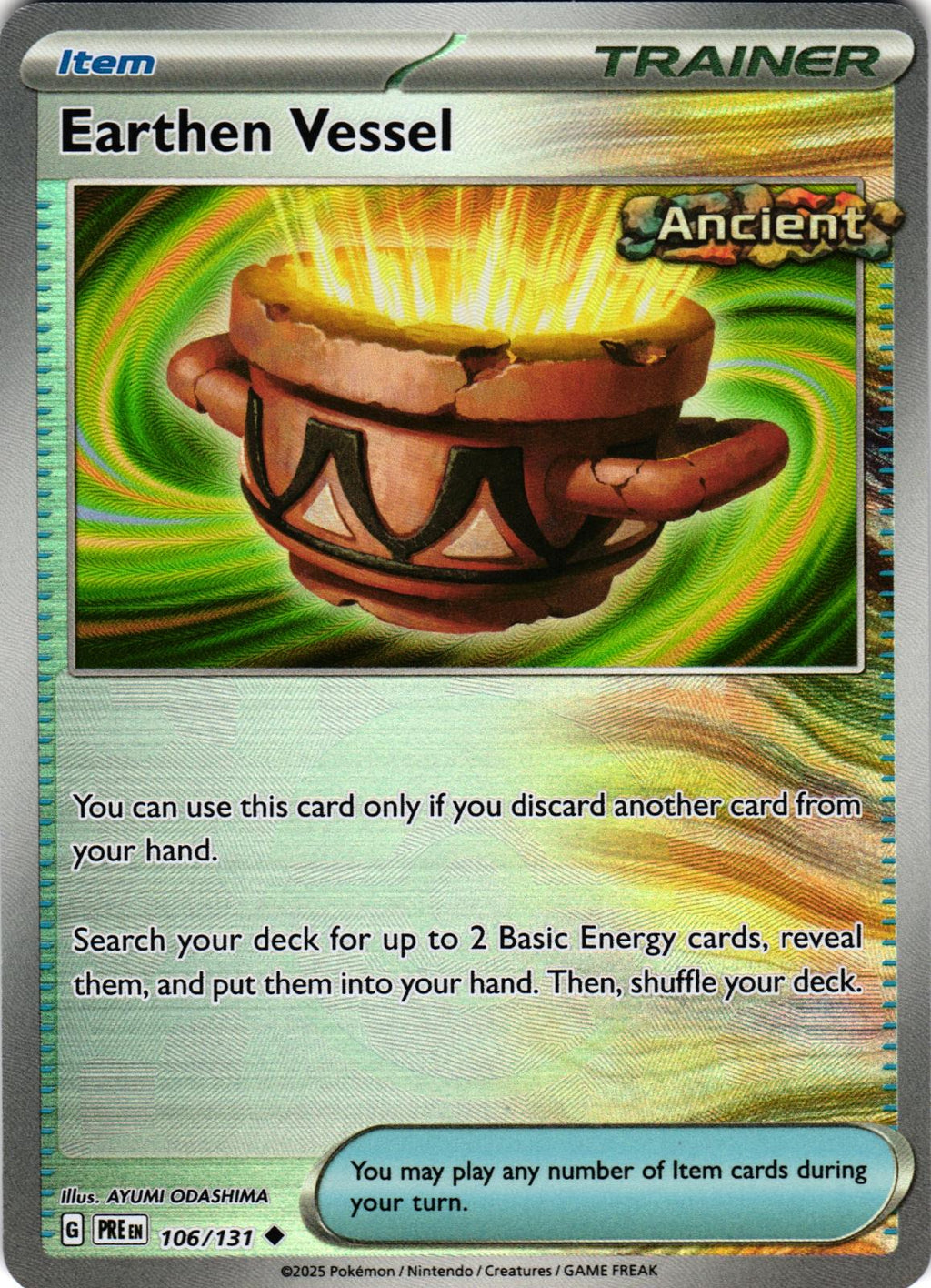 Earthen Vessel (Poke Ball Pattern) 106/131 Prismatic Evolutions - Pokemon