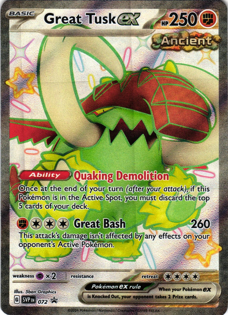 Great Tusk ex 072 Promo Scarlet & Violet Promo Pokemon