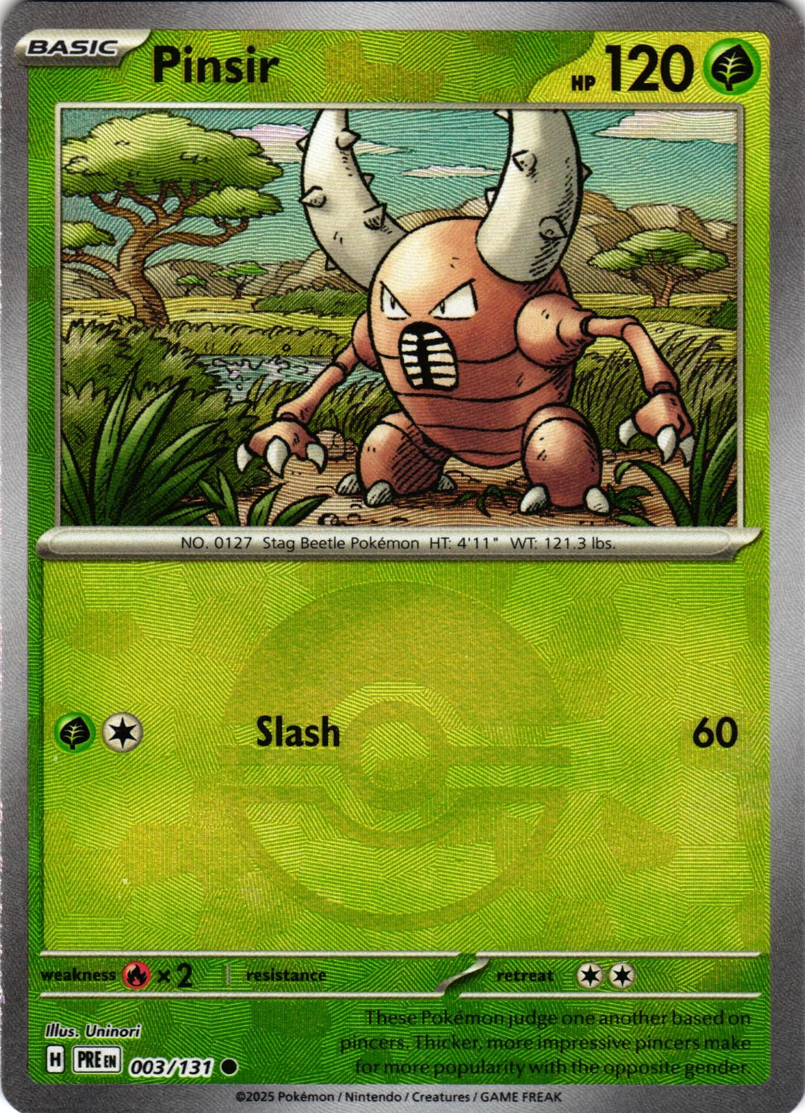 Pinsir (Poke Ball Pattern) 003/131 Common PRE: Prismatic Evolutions - Pokemon