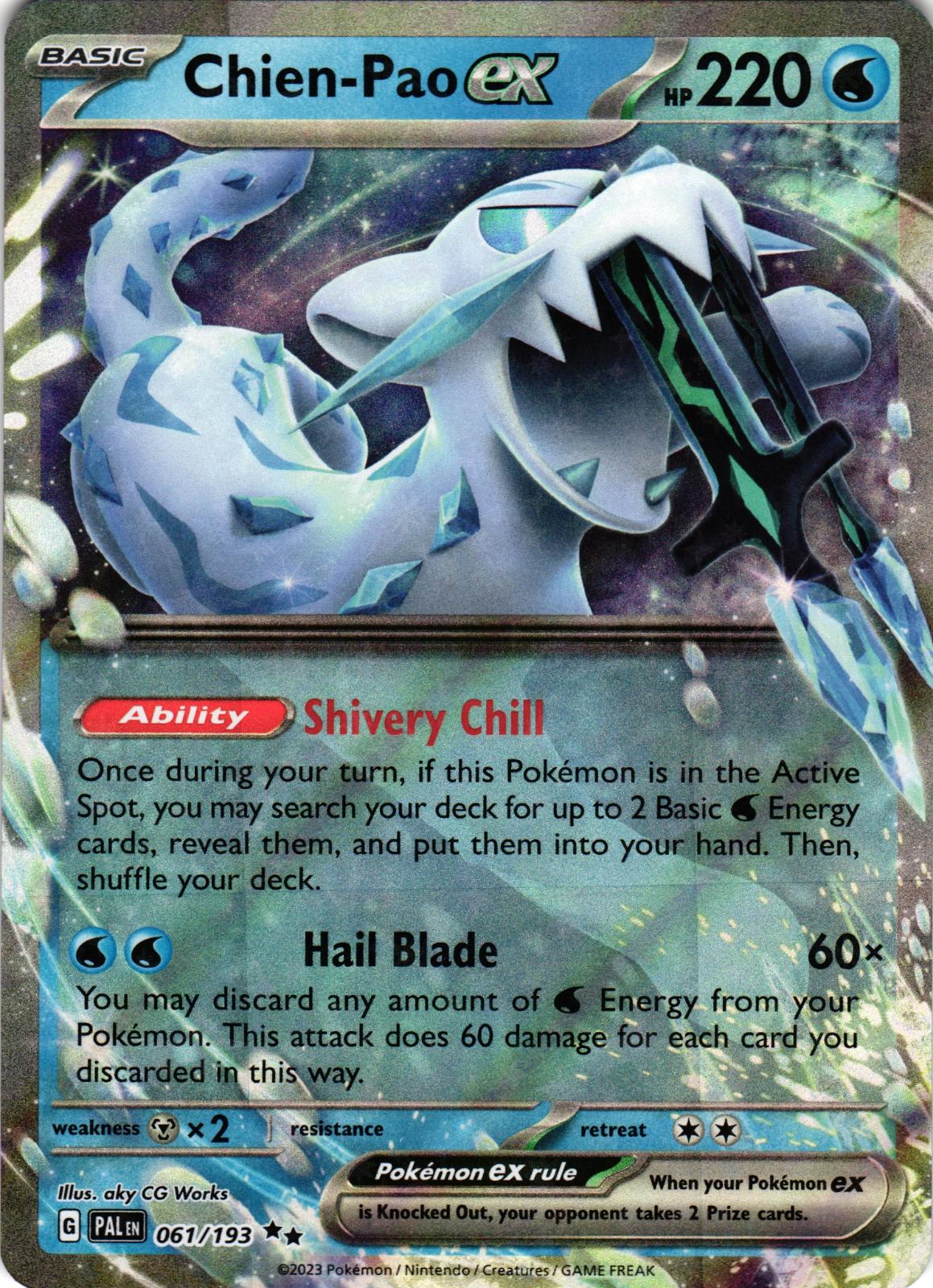 Chien-Pao ex 061/193 Double Rare PAL: Paldea Evolved - Pokemon