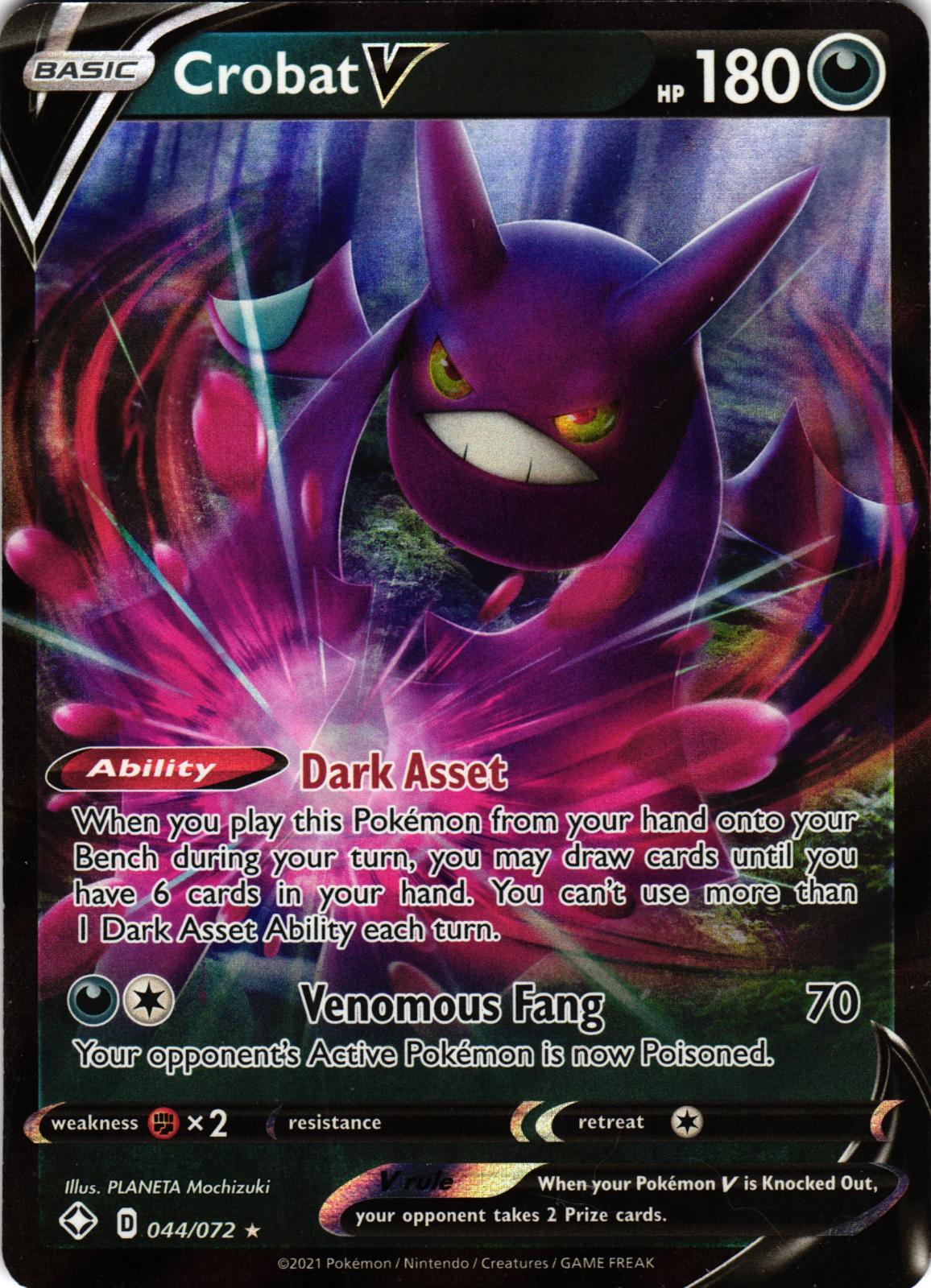 Crobat V 044/072 Ultra Rare SHF: Shining Fates - Pokemon