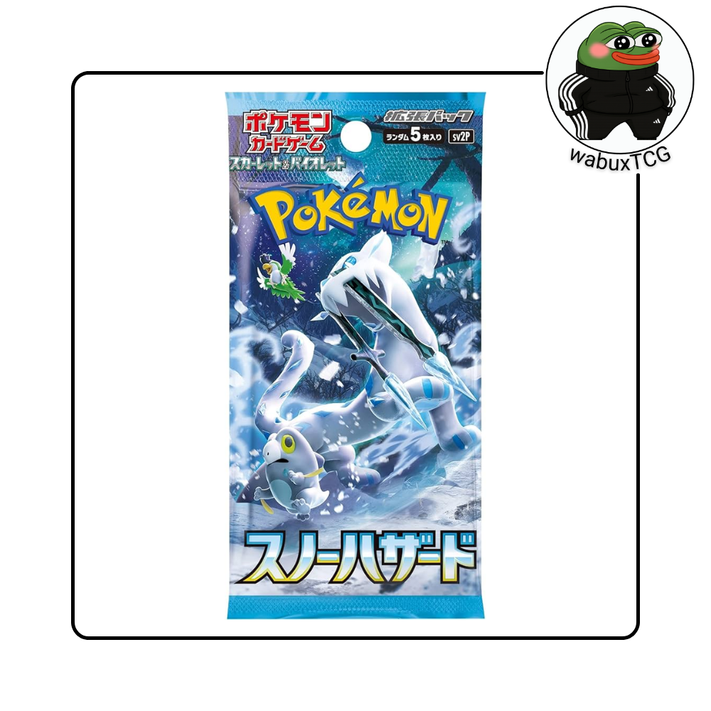 Pokemon Snow Hazard sv2P Japanese Booster Pack - wabuxTCG