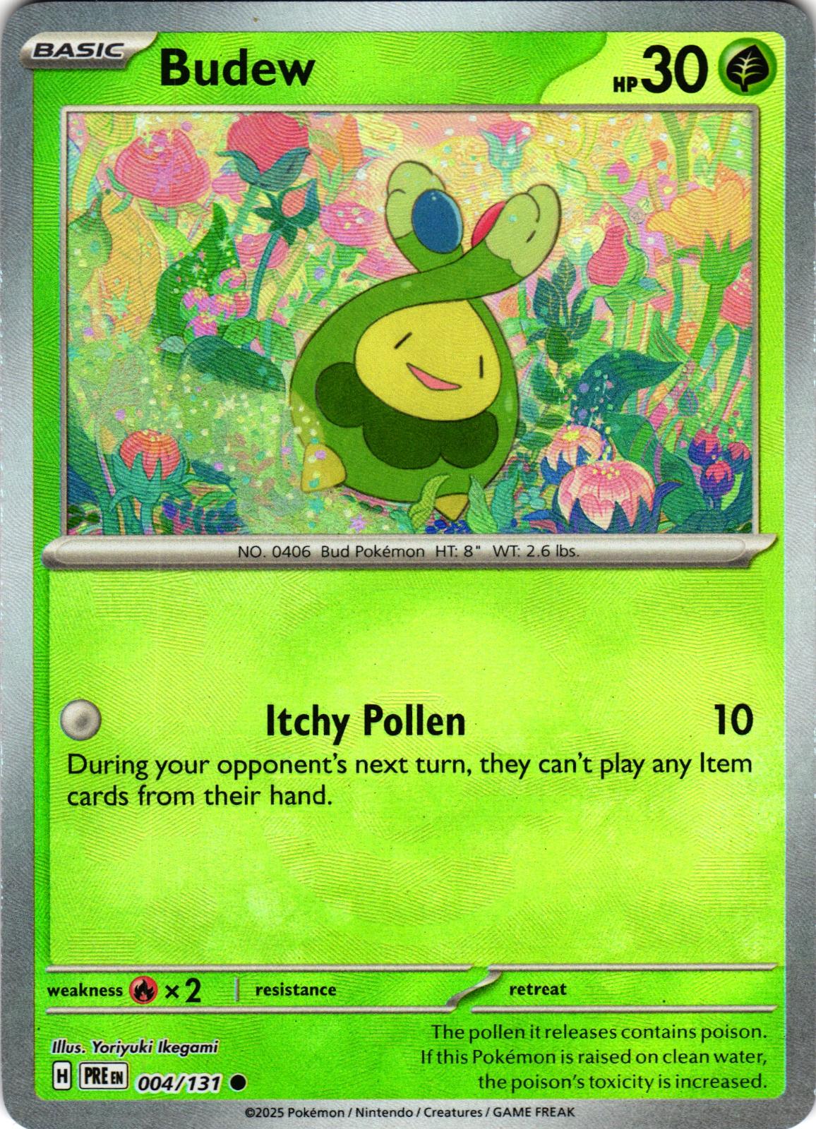 Budew (Poke Ball Pattern) 004/131 Common PRE: Prismatic Evolutions - Pokemon