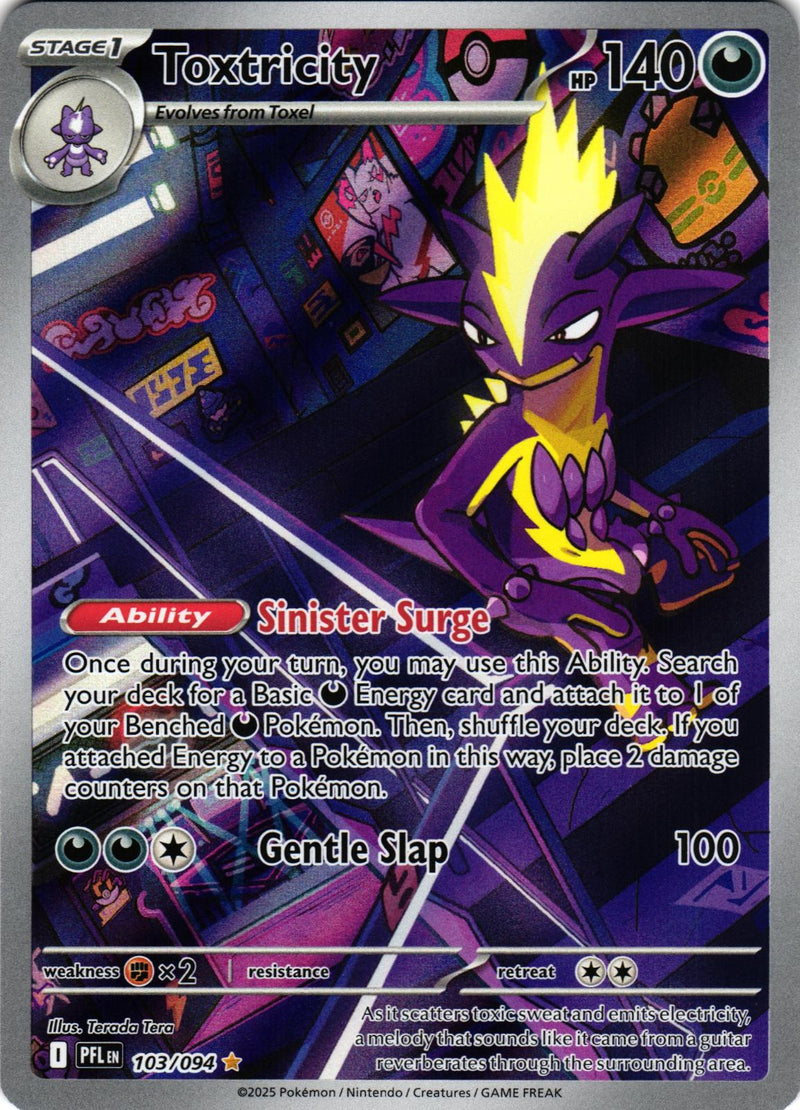 Toxtricity 103/094 Illustration Rare Phantasmal Flames Pokemon