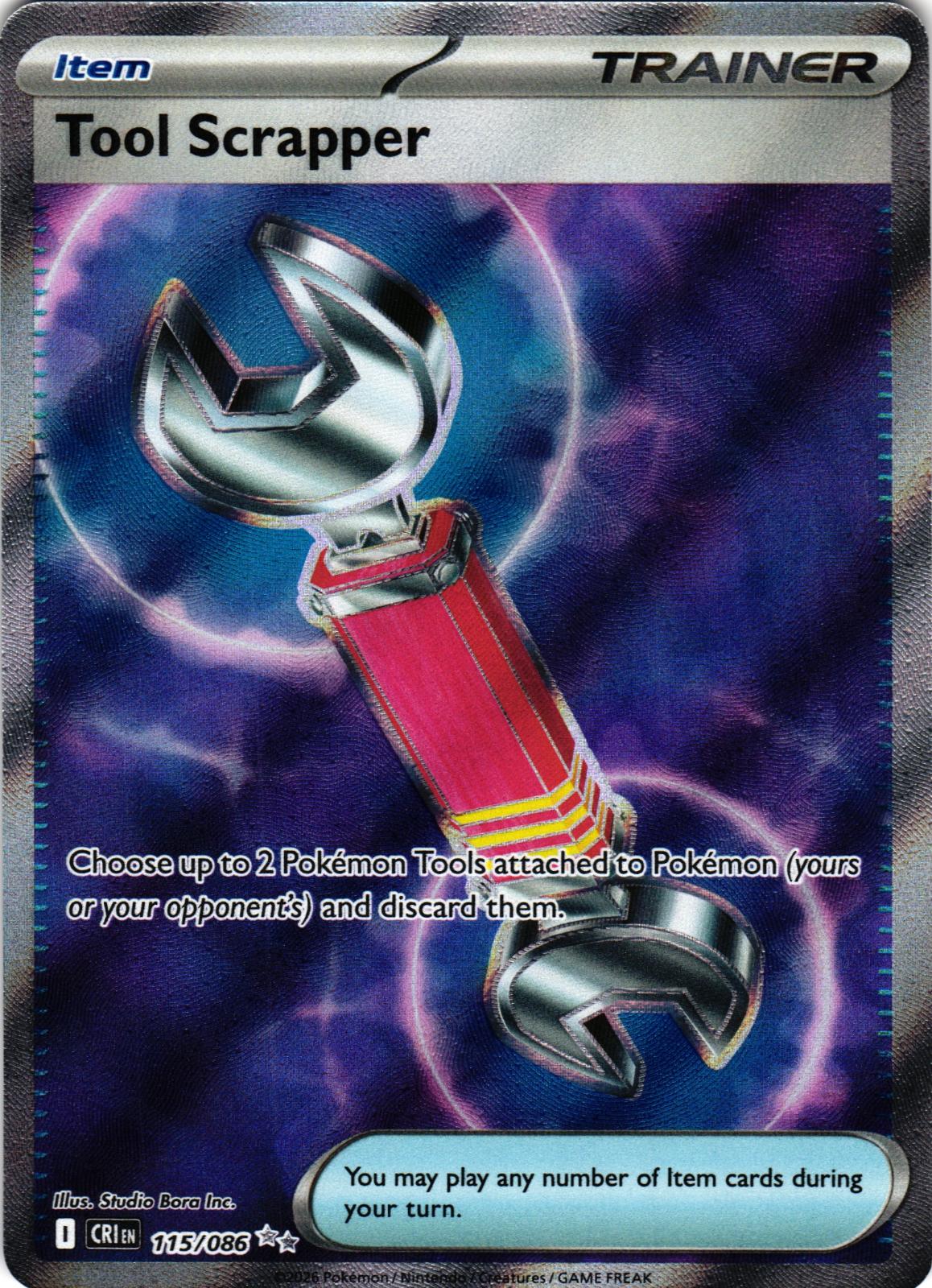 Tool Scrapper 115/086 Ultra Rare ME04: Chaos Rising - Pokemon