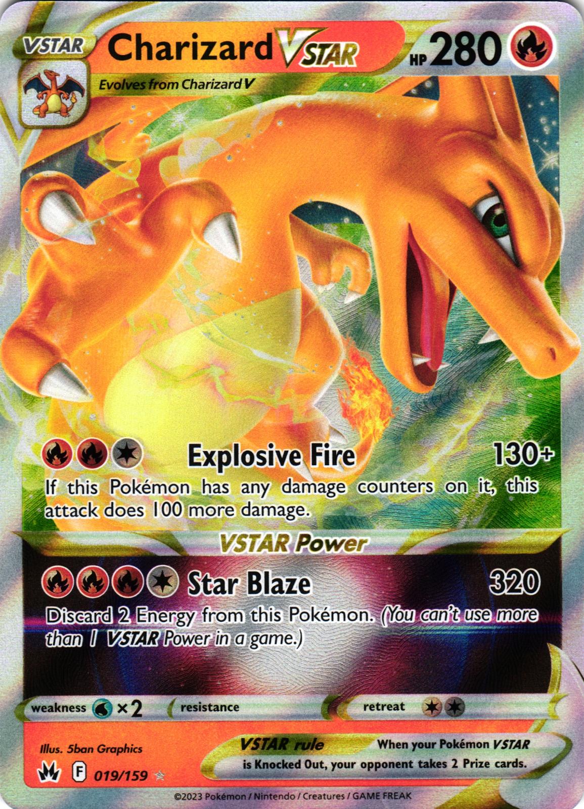 Charizard VSTAR 019/159 Ultra Rare CRZ: Crown Zenith - Pokemon