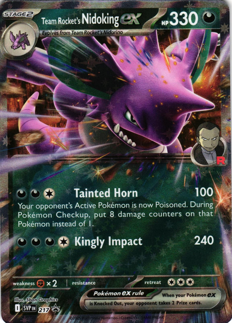 Team Rocket's Nidoking ex 217 Promo Scarlet & Violet Promo Pokemon