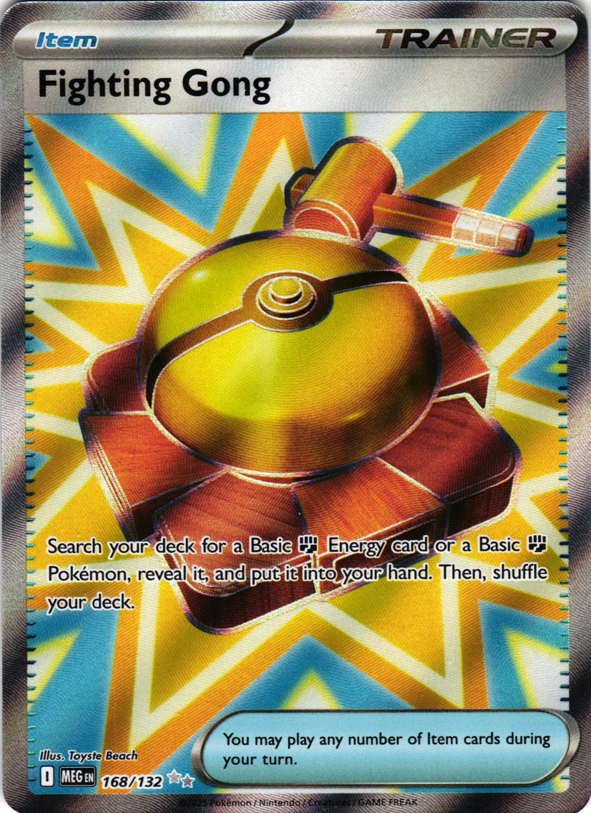 Fighting Gong 168/132 Ultra Rare MEG: Mega Evolution - Pokemon