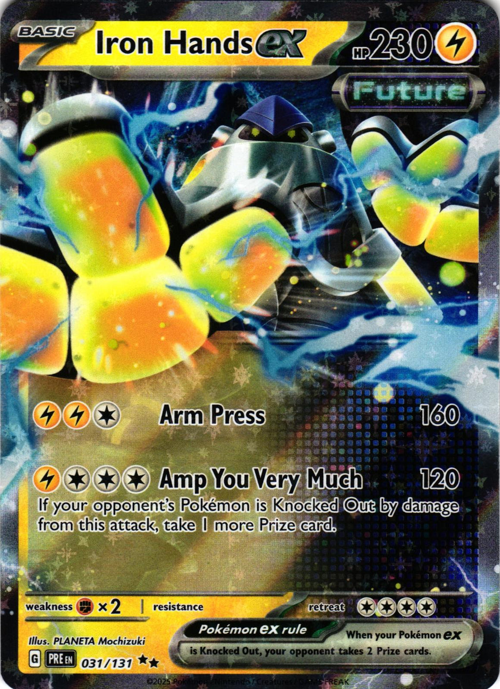 Iron Hands ex 031/131 Double Rare PRE: Prismatic Evolutions - Pokemon
