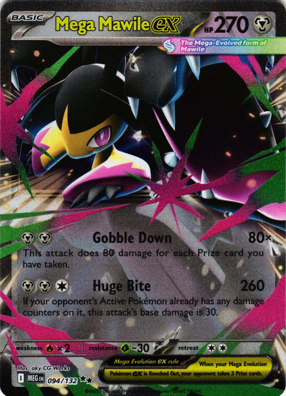 Mega Mawile ex 094/132 Double Rare MEG: Mega Evolution - Pokemon