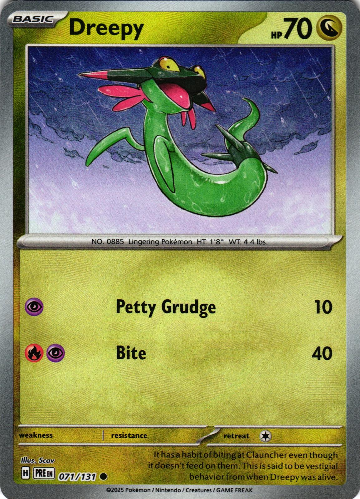 Dreepy (Poke Ball Pattern) 071/131 Common PRE: Prismatic Evolutions - Pokemon