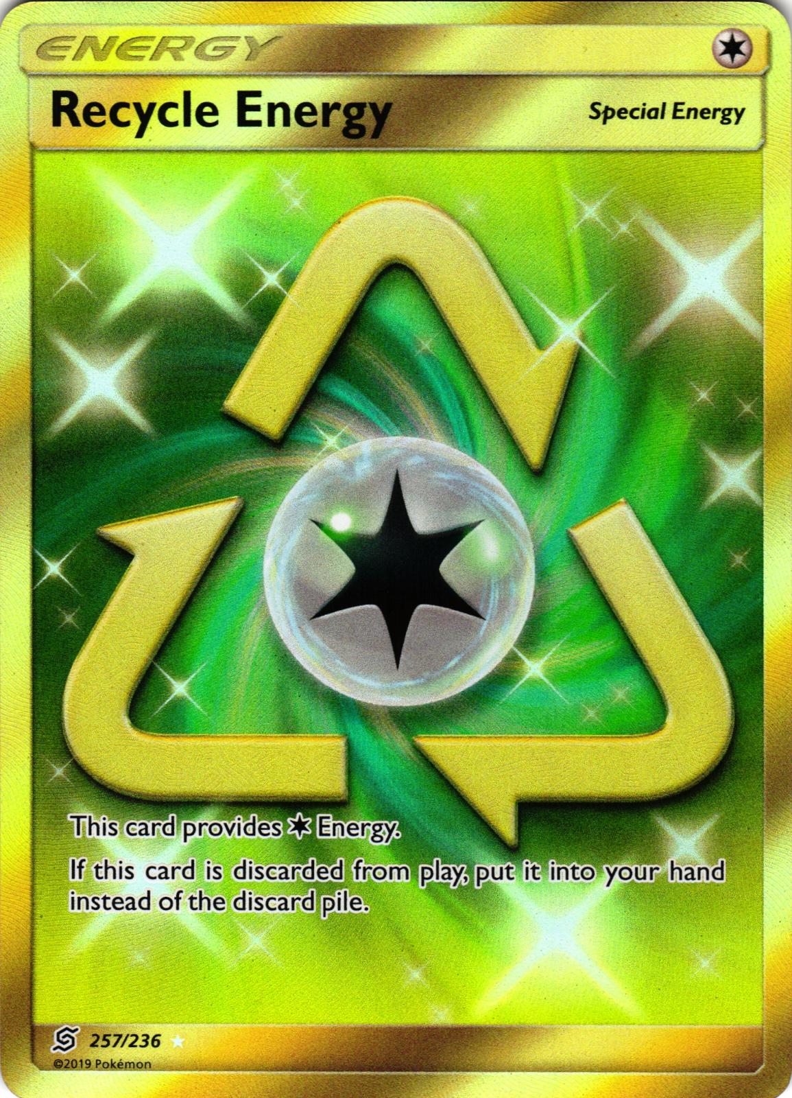 Recycle Energy 257/236 Secret Rare UNM: Unified Minds - Pokemon