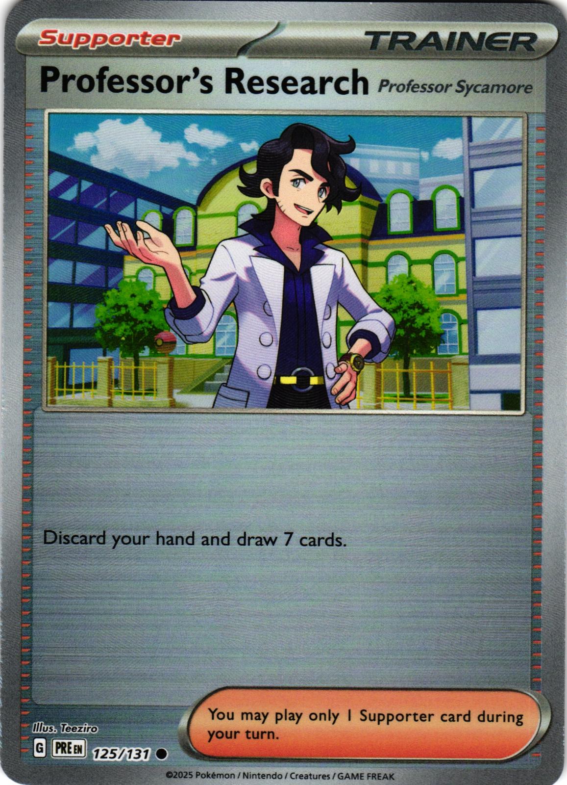 Professor's Research (Poke Ball Pattern) 125/131 Prismatic Evolutions Pokemon