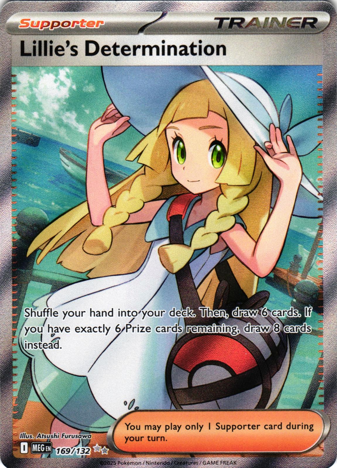 Lillie's Determination 169/132 Ultra Rare MEG: Mega Evolution - Pokemon