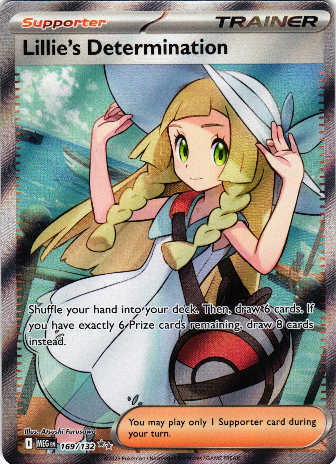 Lillie's Determination 169/132 Ultra Rare MEG: Mega Evolution - Pokemon