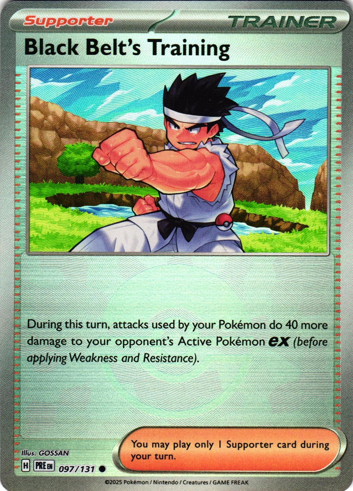 Black Belt's Training (Poke Ball Pattern) 097/131 Prismatic Evolutions - Pokemon