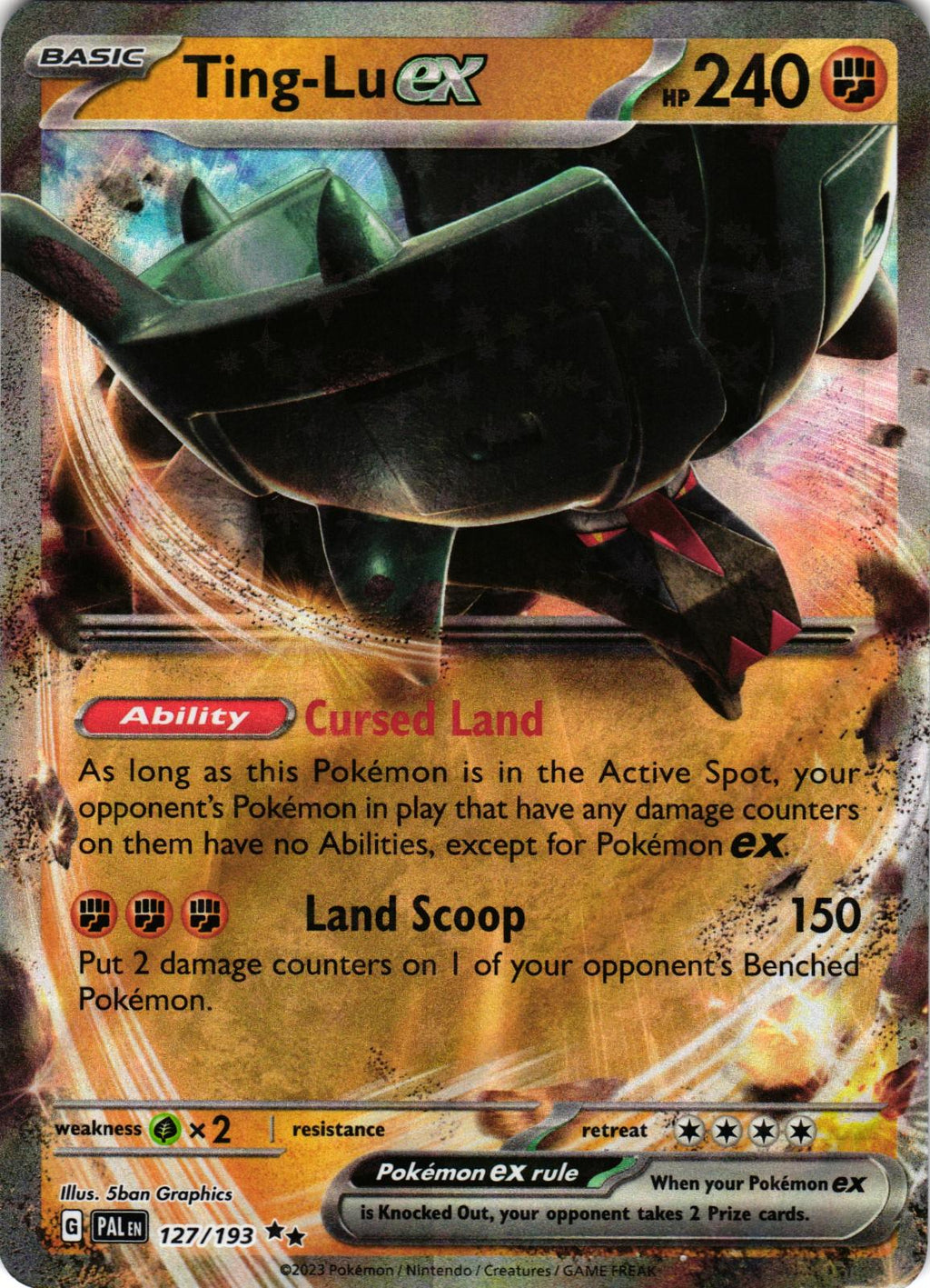 Ting-Lu ex 127/193 Double Rare PAL: Paldea Evolved - Pokemon