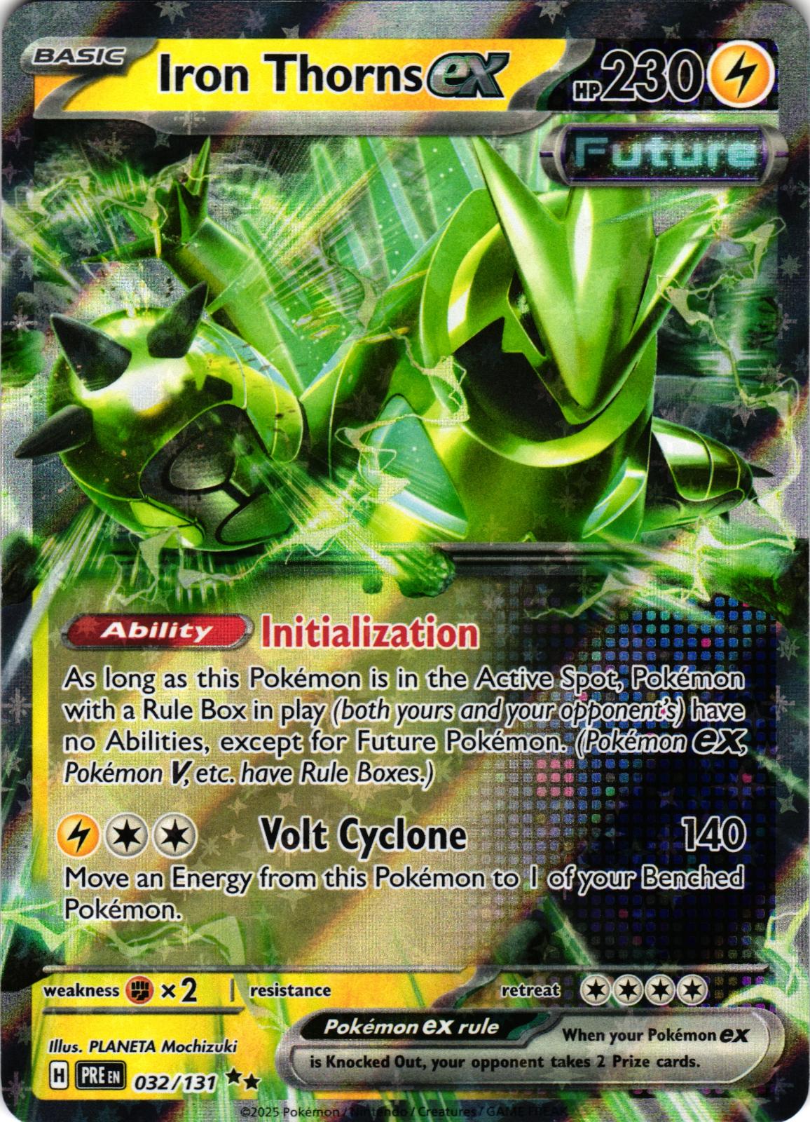 Iron Thorns ex 032/131 Double Rare PRE: Prismatic Evolutions - Pokemon