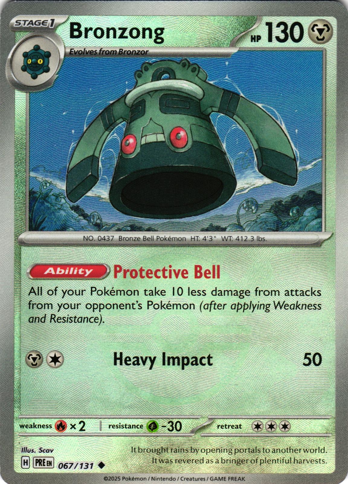 Bronzong (Poke Ball Pattern) 067/131 Prismatic Evolutions - Pokemon