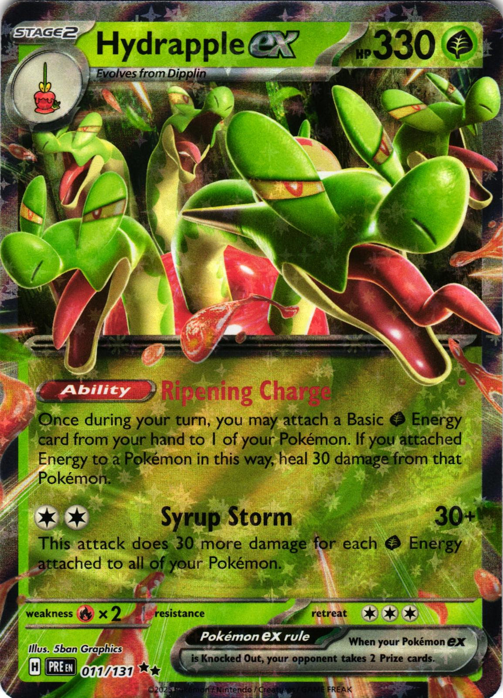Hydrapple ex 011/131 Double Rare PRE: Prismatic Evolutions - Pokemon