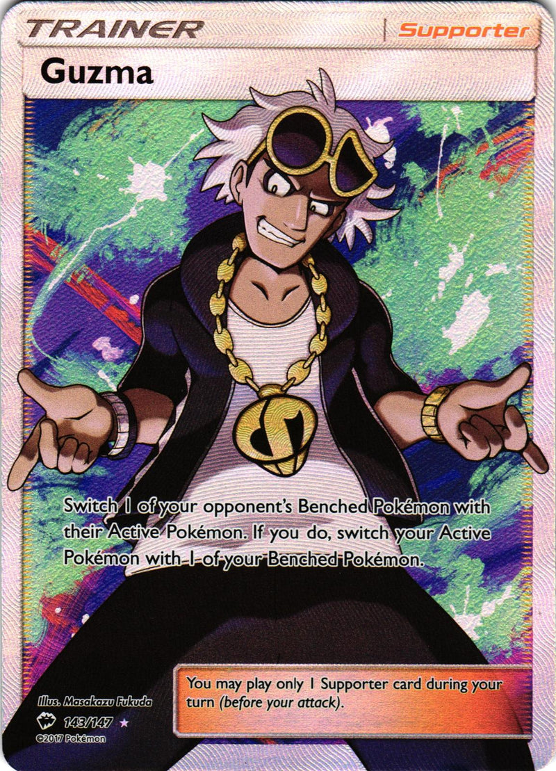 Guzma 143/147 Ultra Rare BUS: Burning Shadows - Pokemon