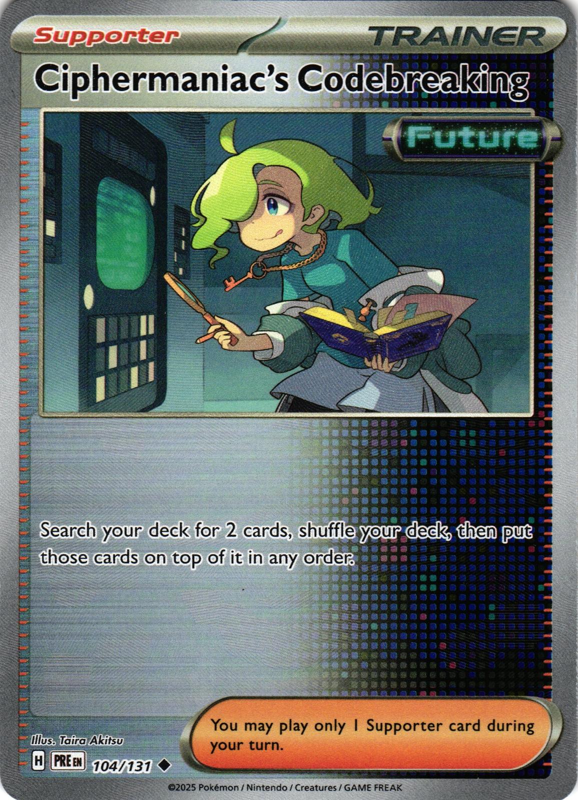 Ciphermaniac's Codebreaking (Poke Ball Pattern) 104/131 Prismatic Evolutions 